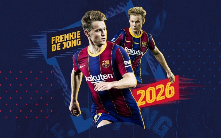 巴萨续约德容至2026年,新合同的违约金为4亿欧元