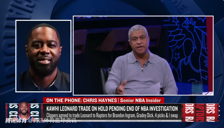 Haynes：猛龙事先不知道联盟会叫停小卡交易 双方依旧认为这事会妥善解决