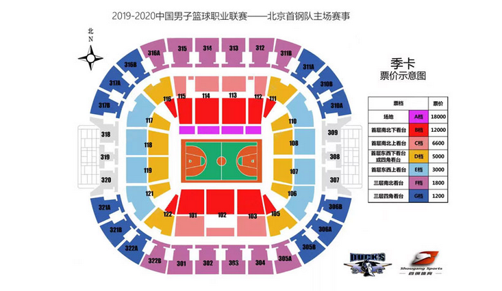 cba座位分布图图片