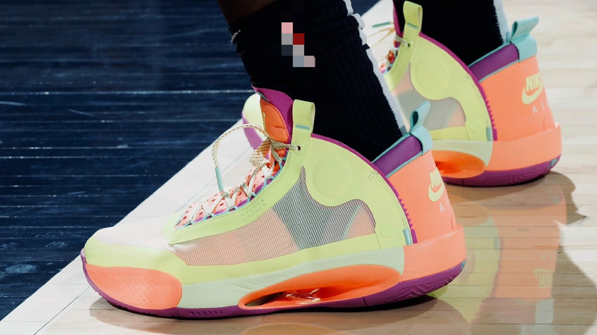 塔图姆上脚过的aj34每一款配色都刻骨铭心最后一款亲子款让人心动