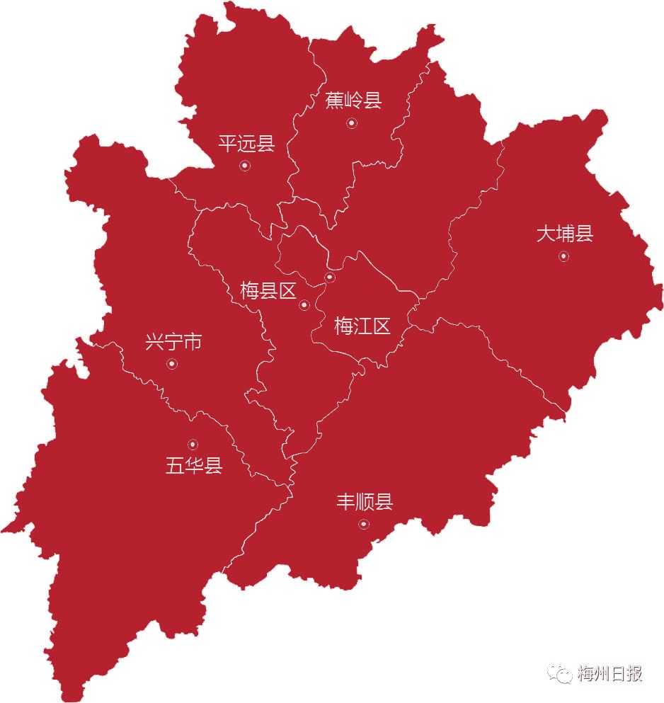 五华县各镇地图全图图片