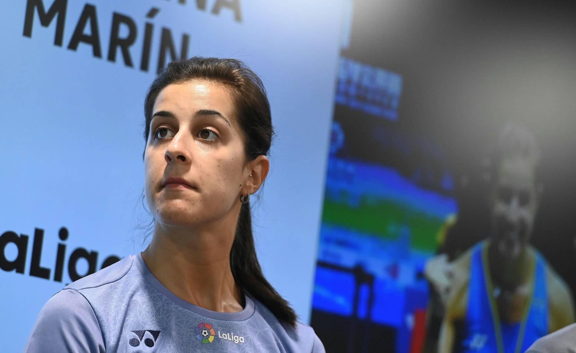 三届世锦赛冠军得主,26岁的西班牙名将马林,在马德里召开新闻发布会