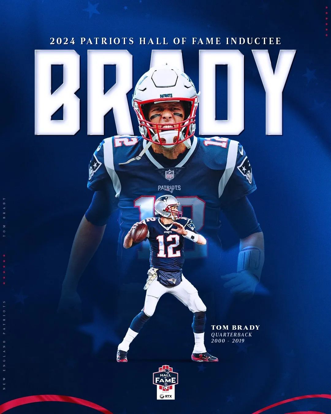 20载辉煌生涯铸就球队图腾,汤姆-布雷迪入选爱国者名人堂 退役传奇12