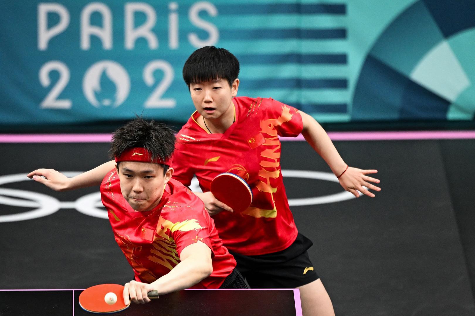 快速下班!王楚钦/孙颖莎4比0拿下巴黎奥运会乒乓球混双首场比赛