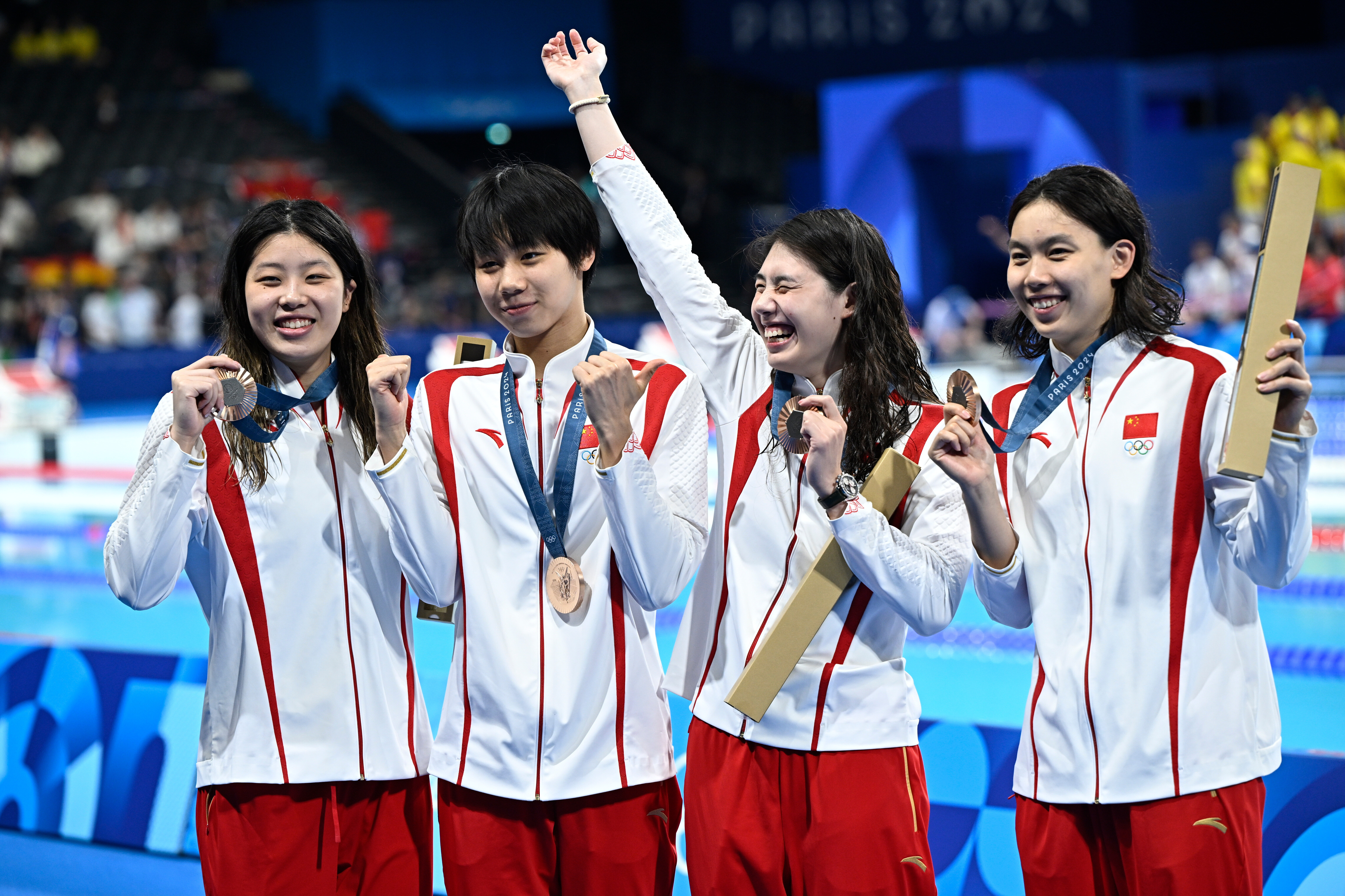 巴黎奥运会丨游泳——女子4x100米自由泳接力决赛赛况(6)