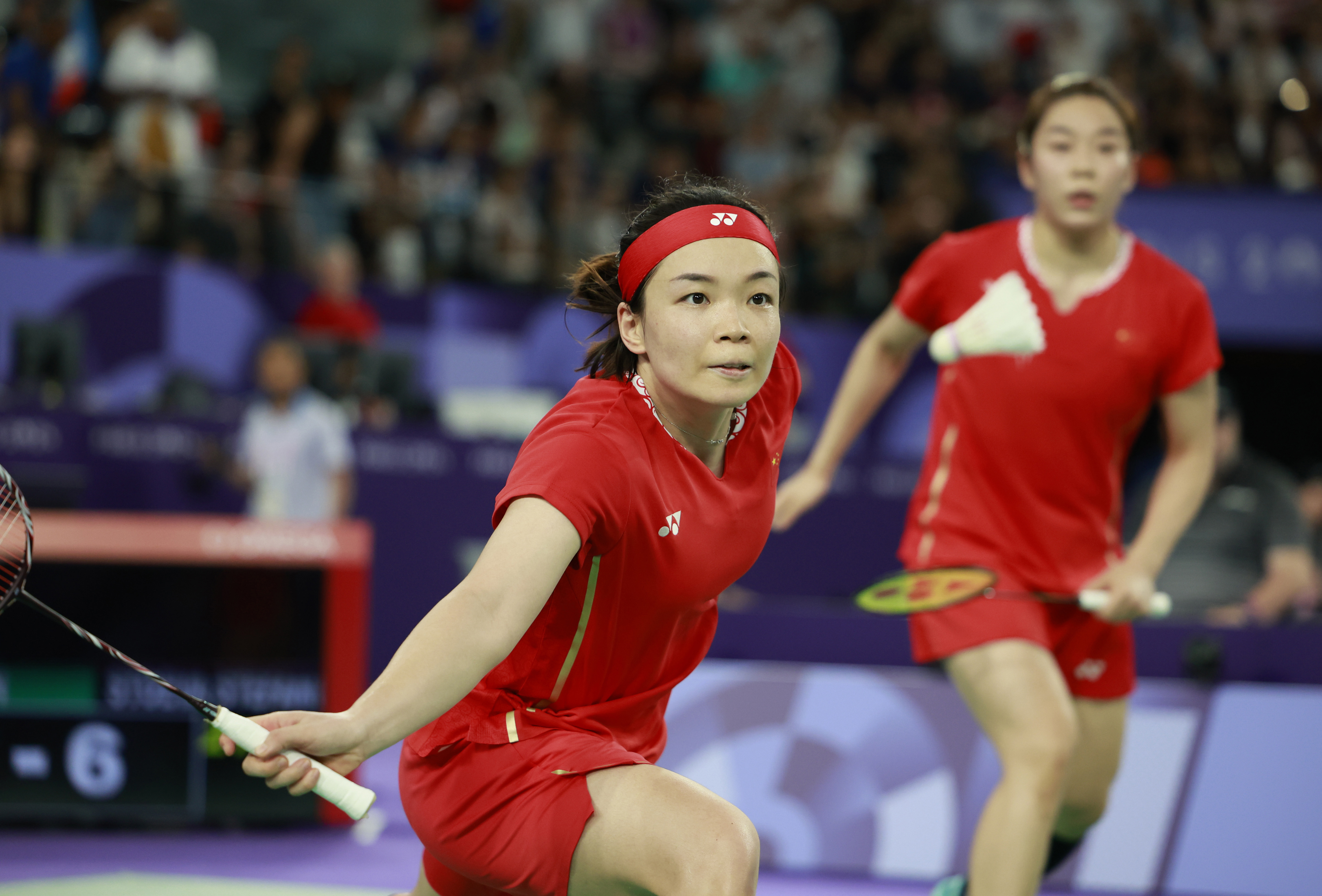 巴黎奥运会丨羽毛球——女双四分之一决赛:陈清晨/贾一凡晋级(2)