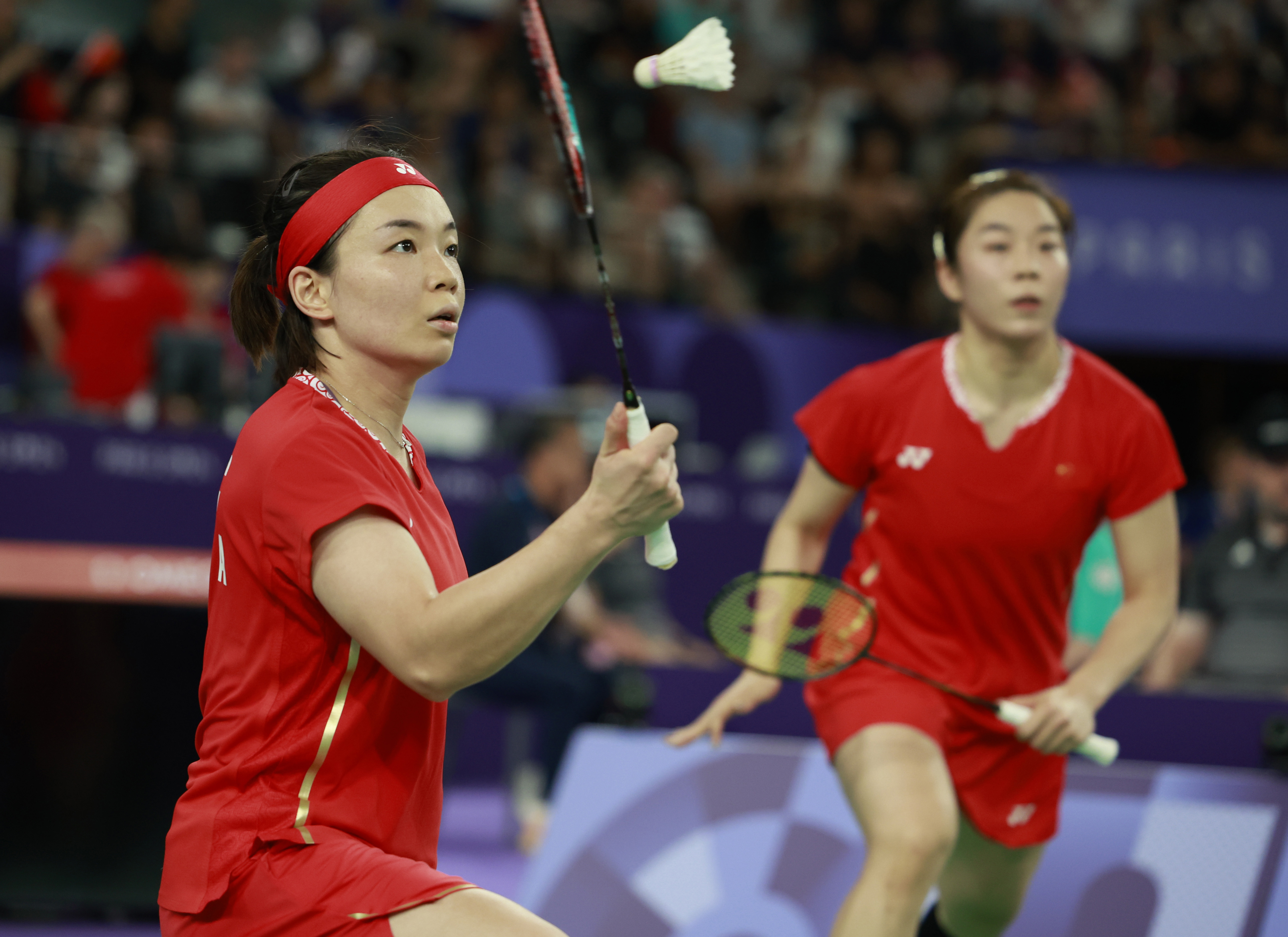 巴黎奥运会丨羽毛球——女双四分之一决赛:陈清晨/贾一凡晋级
