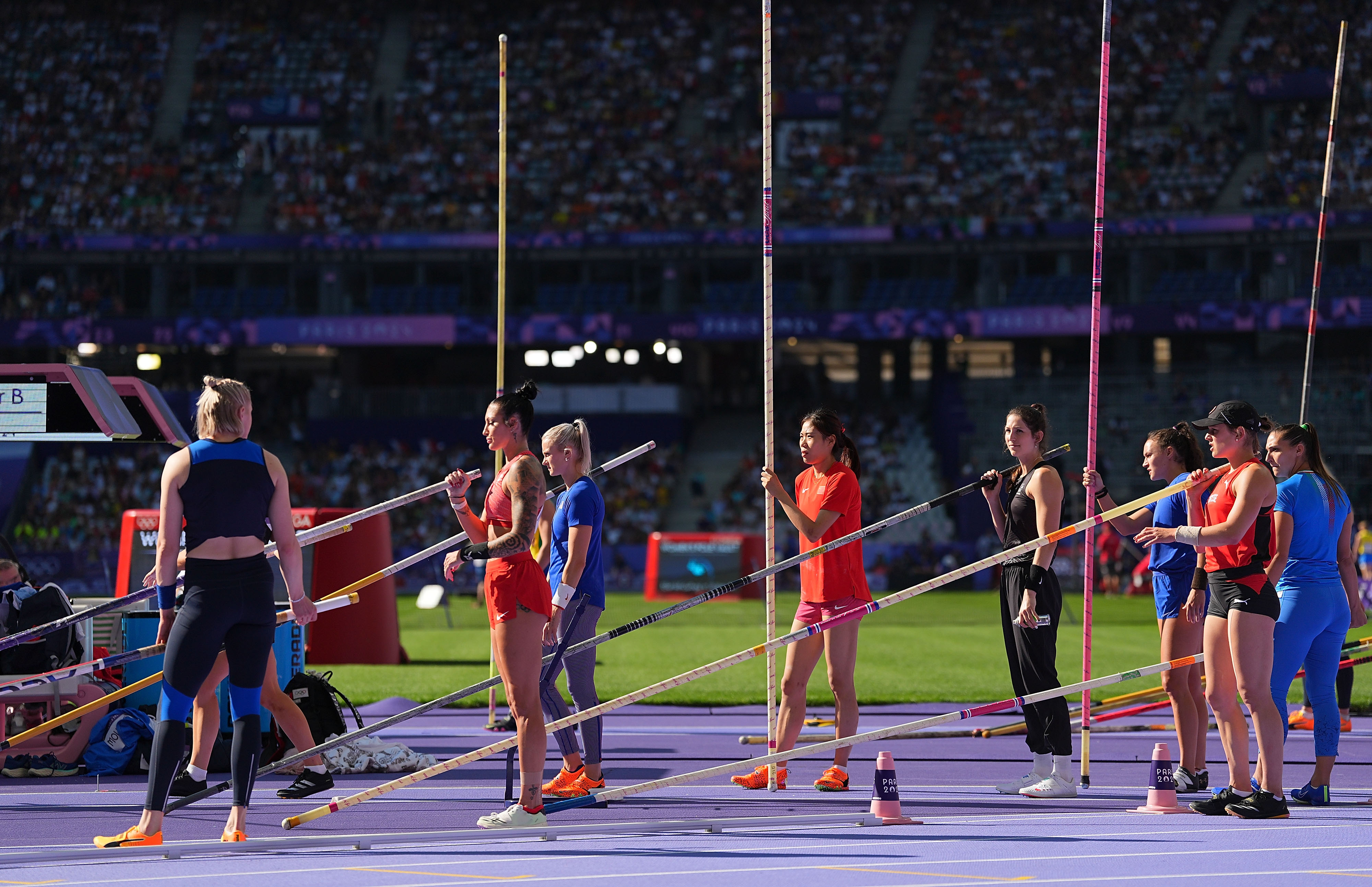 巴黎奥运会丨田径——女子撑杆跳高赛况