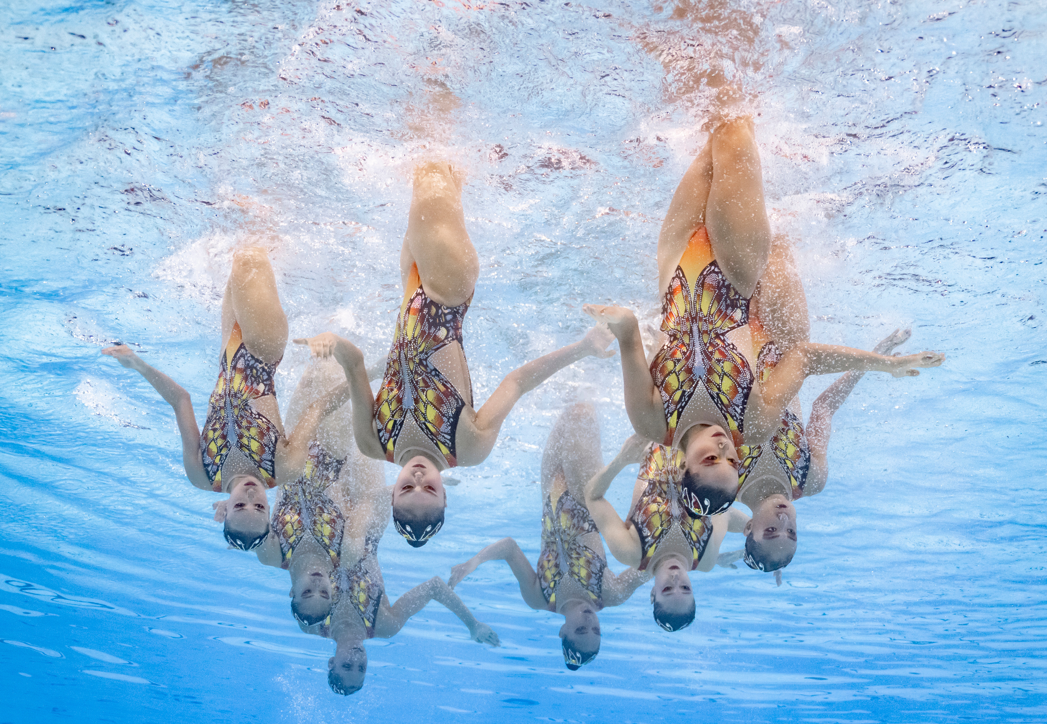 巴黎奥运会丨花样游泳——集体自由自选赛况(9)