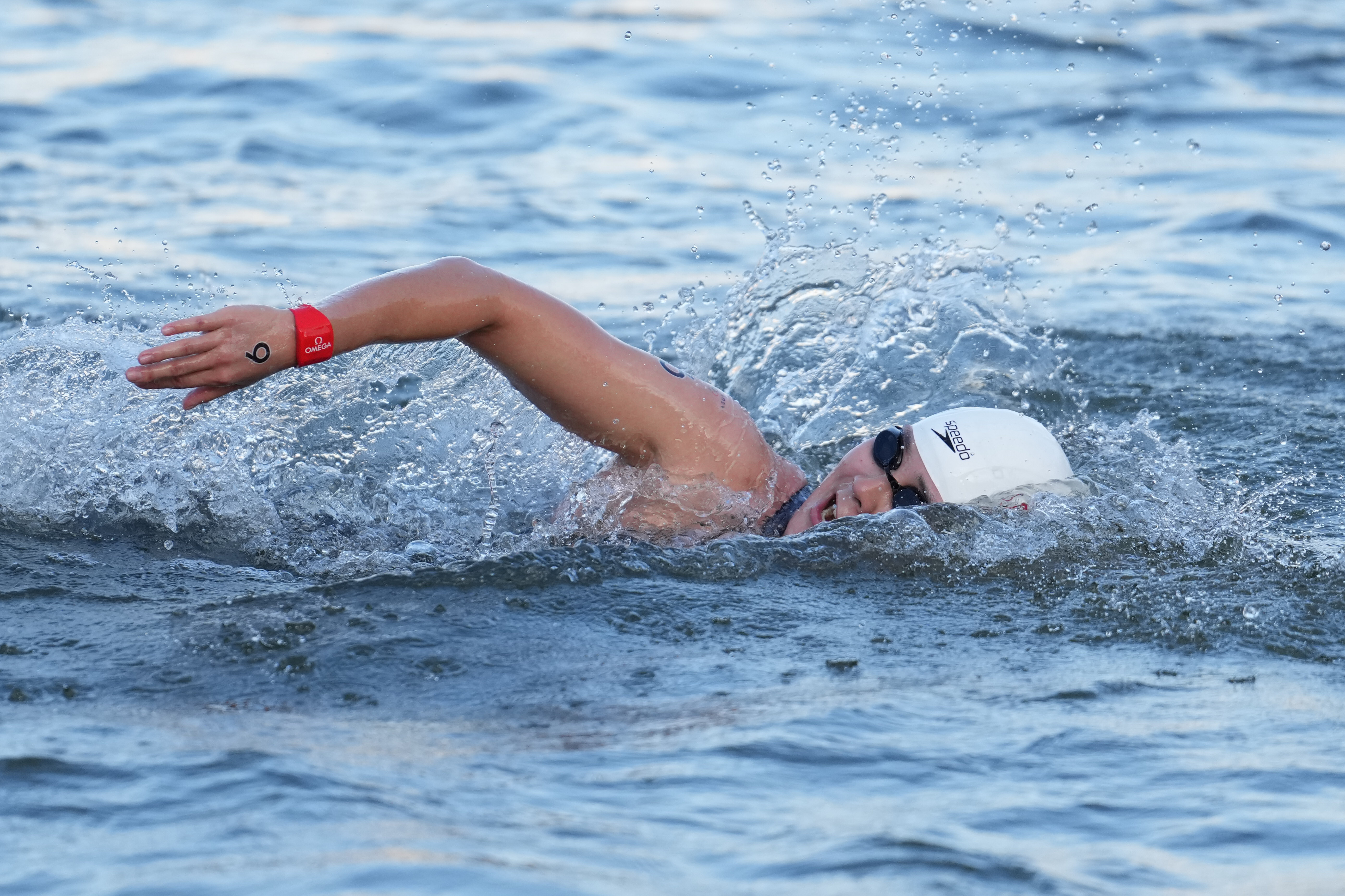 巴黎奥运会丨马拉松游泳——女子10公里赛况(5)